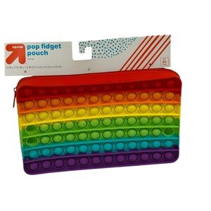 NEW Up & Up Rainbow Pop Fidget Zip Top Pouch ~ Large